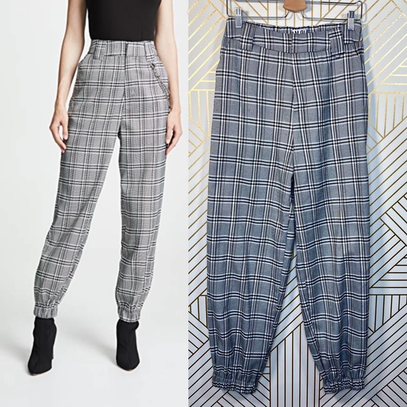 I.AM.GIA Pants - I.AM.GIA Cobain Pants Check Plaid Jogger